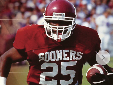James Allen in his No. 25 Oklahoma uniform